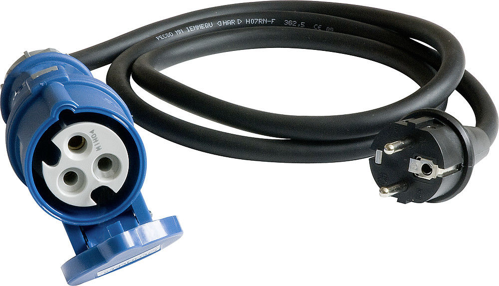 Zeldi Kupplung CEE auf Schukostecker 1,5m Zeldi Kupplung CEE auf Schukostecker 1,5m