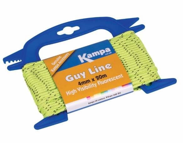 Kampa Dometic Abspannleine 4mm (lang 20 m) fluoreszierend Kampa Dometic Abspannleine 4mm (lang 20 m) fluoreszierend