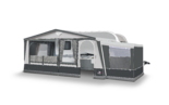 Der Seitenanbau mit den Abmessungen 215x130 cm ist als optinales Zubehör erhältlich.