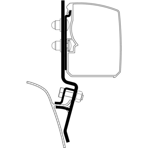 Thule Adapter für VW T2/T3 - T3200