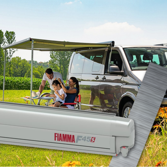 Fiamma Markise F45s T5/T6 (langer Radstand) Multivan-Transporter 300, Titanium Fiamma Markise F45s T5/T6 (langer Radstand) Multivan-Transporter 300, Titanium