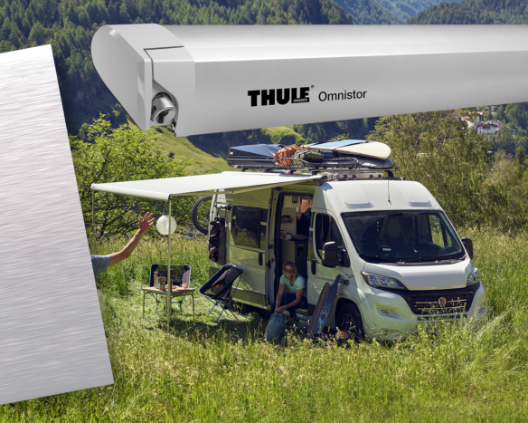 Thule Ducato-Dachmarkise TO 6300, 400 cm, Kasten: Eloxiert, grau Thule Ducato-Dachmarkise TO 6300, 400 cm, Kasten: Eloxiert, grau