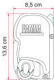 Fiamma Markise F45s T5/T6 Multivan-Transporter 260, Deep Black
