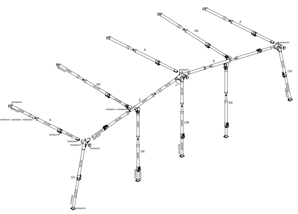 Isabella CarbonX Gestänge Sonnendach UniCut G21/22 IsaFix Isabella CarbonX Gestänge Sonnendach UniCut G21/22 IsaFix