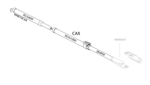 Isabella Ersatzteil CarbonX AX-Stange f. Connect 250 Isabella Ersatzteil CarbonX AX-Stange f. Connect 250