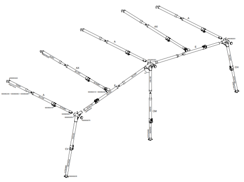 Isabella CarbonX Gestänge Sonnendach UniCut G19/20 IsaFix