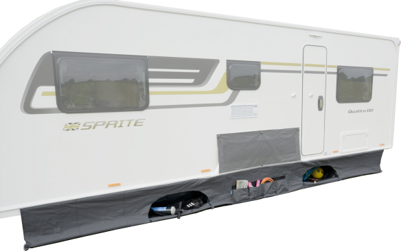 Kampa Dometic Pro Organizer Skirt Windblende - Erdstreifen