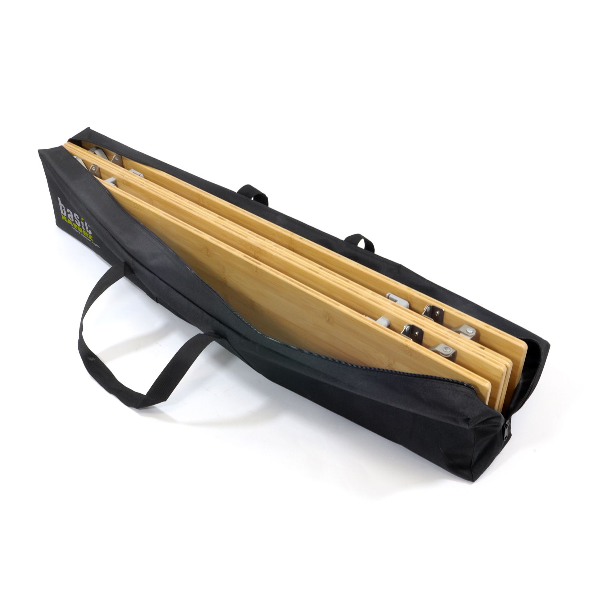 Basic Nature Falttisch Bambus Der Zelt Discounter