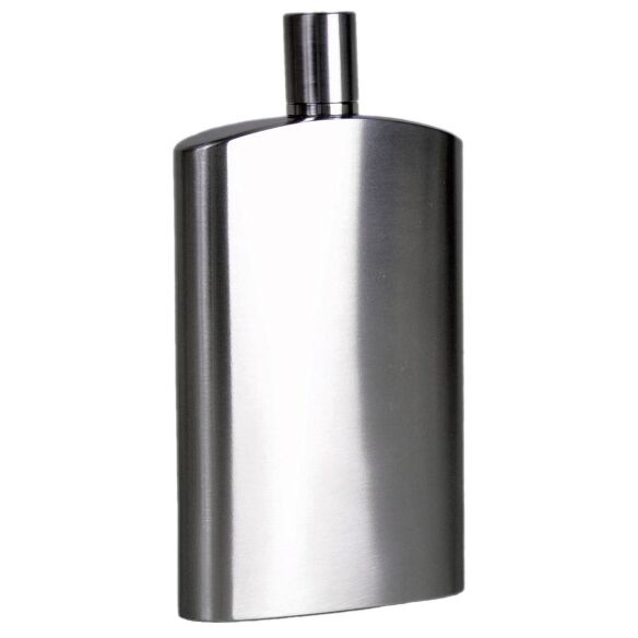 Basic Nature Flachmann Brush - Edelstahl (125 ml)