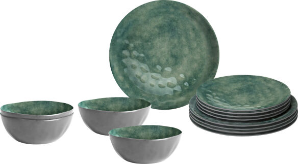 Brunner Geschirr-Set Midday Venetaian Sea green, 12-tlg. Brunner Geschirr-Set Midday Venetaian Sea green, 12-tlg.