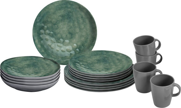 Brunner Geschirr-Set Lunch Box Venetian Sea green, 16-tlg. Brunner Geschirr-Set Lunch Box Venetian Sea green, 16-tlg.