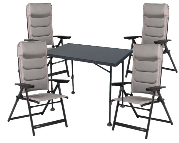 Camperdice Evolution grau (4 Stühle + 1 Tisch), Paket 2 Camperdice Evolution grau (4 Stühle + 1 Tisch), Paket 2