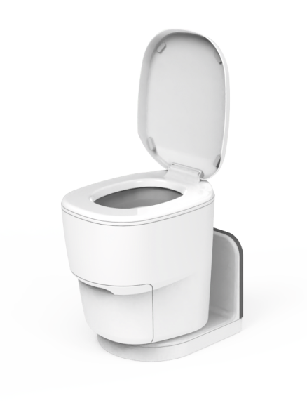 Clesana C1 mit L-Sockel (wasserlose Toilette) Clesana C1 mit L-Sockel (wasserlose Toilette)