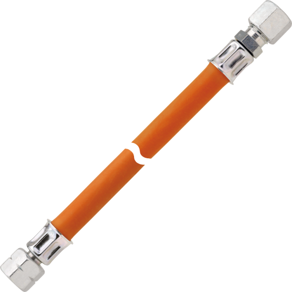GOK Mitteldruck-Gasschlauch, G¼ LH-ÜM x RVS 10, 40 cm GOK Mitteldruck-Gasschlauch, G¼ LH-ÜM x RVS 10, 40 cm