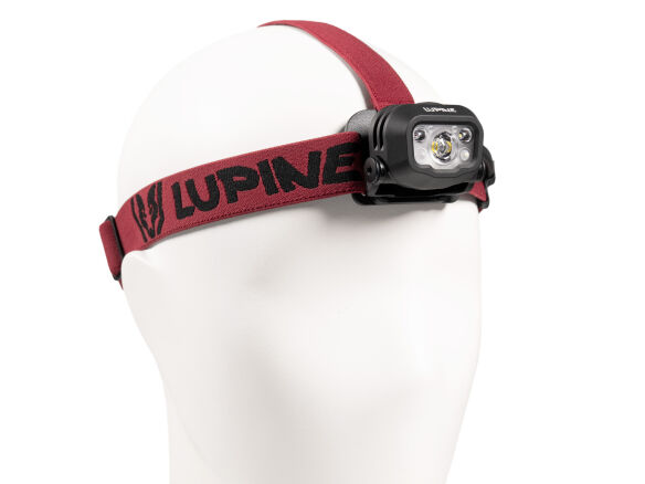 Lupine Penta Pro Stirnlampe (Akku 22 Wh/3.1 Ah, 4500 K Neutralweiß), Bandfarbe: Dunkelrot-Schwarz Lupine Penta Pro Stirnlampe (Akku 22 Wh/3.1 Ah, 4500 K Neutralweiß), Bandfarbe: Dunkelrot-Schwarz