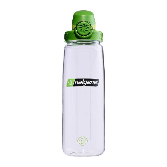 Nalgene Trinkflasche OTF Sustain, transparent/grün, 0,65 L