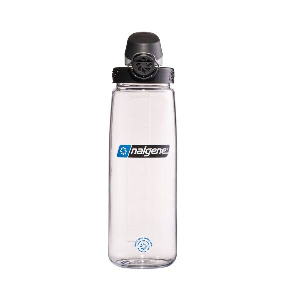 Nalgene Trinkflasche OTF Sustain, transparent/schwarz, 0,65 L