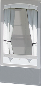 Brand Gardinensatz (uni-weiß) für Prisma 260 Gr.10, (Sonderbestellung)