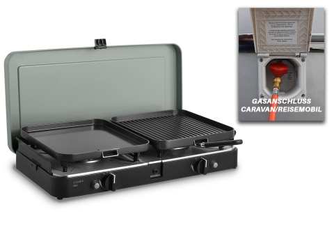 Cadac Campingkocher 2 Cook 3 Pro Deluxe, 30mbar (A/B-Ware / Einzelstück)