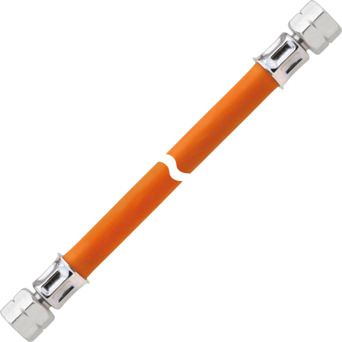 GOK Mitteldruck-Gasschlauch G¼ LH-ÜM x G¼ LH-ÜM, 80 cm