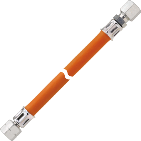 GOK Mitteldruck-Gasschlauch, G¼ LH-ÜM x RVS 8, 150 cm