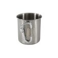Basic Nature Edelstahlbecher m. Karabinerhenkel