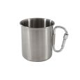 Basic Nature Edelstahlbecher m. Karabinerhenkel