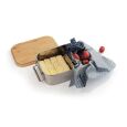 Origin Outdoors Edelstahl Lunchbox Bamboo-Clip (1,2l)