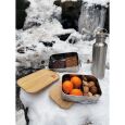 Origin Outdoors Edelstahl Lunchbox Bamboo-Clip (1,2l)
