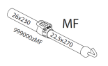 Isabella Ersatzteil CarbonX MF-Stange (Mittelfirst / lang)